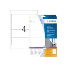 Rugetiket HERMA 101600 breed 59x192mm verwijderbaar wit