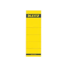 Rugetiket Leitz breed/kort 62x192mm zelfklevend geel 10 stuks