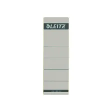 Rugetiket Leitz breed/kort 62x192mm zelfklevend grijs 10 stuks