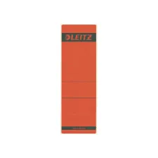 Rugetiket Leitz breed/kort 62x192mm zelfklevend rood 10 stuks