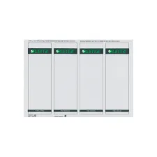 Rugetiket Leitz breed/kort 62x192mm zelfklevend wit 100 stuks