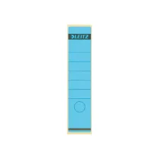 Rugetiket Leitz breed/lang 62x285mm zelfklevend blauw 10 stuks