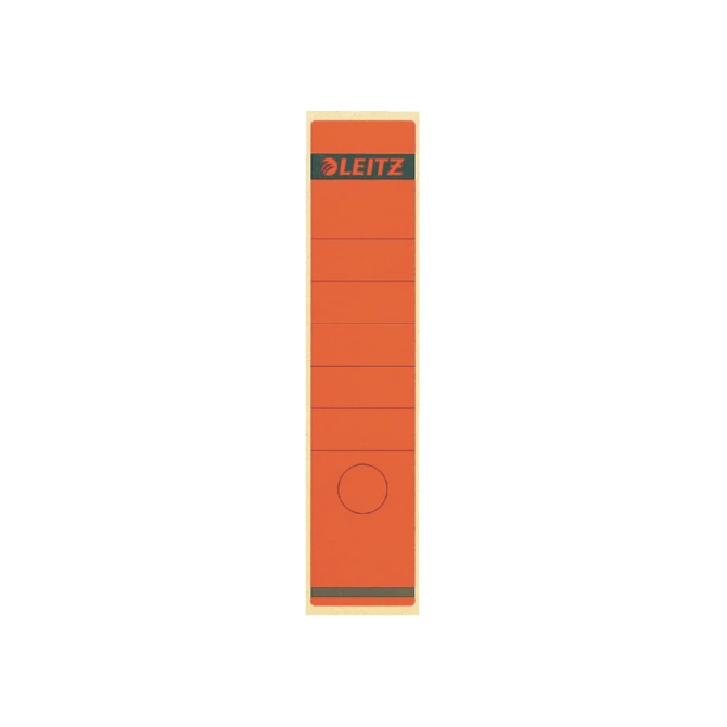 Rugetiket Leitz breed/lang 62x285mm zelfklevend rood 10 stuks