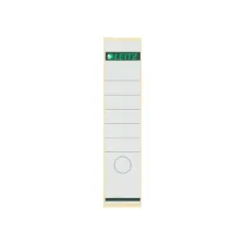 Rugetiket Leitz breed/lang 62x285mm zelfklevend wit 10 stuks