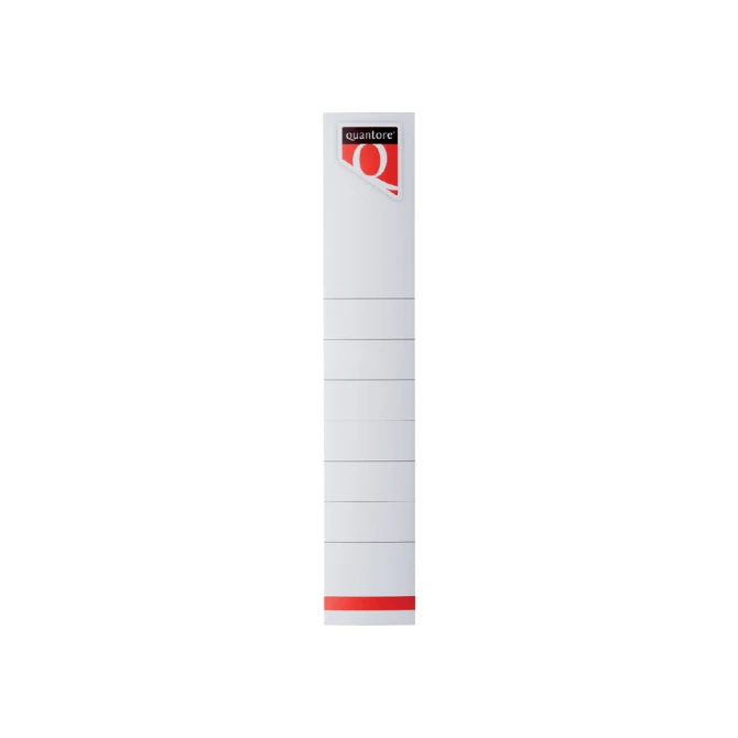 Rugetiket Quantore smal 34x190mm zelfklevend wit 10 stuks