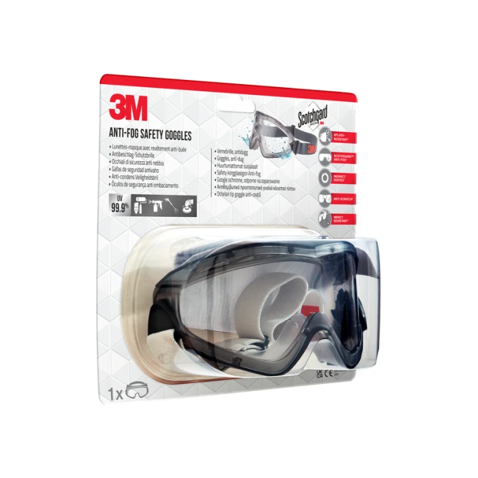 Ruimzichtbril 3M anti-fog Safety krasbestendig