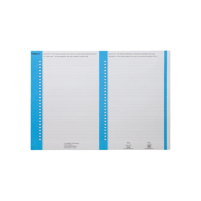 Ruiterstrook Elba Nr 8 138x6mm lateraal blauw 10 vel
