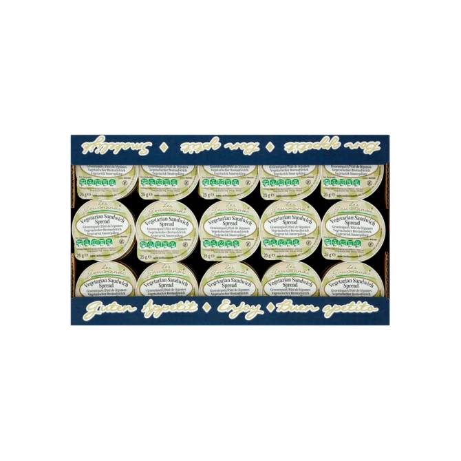 Sandwich spread Les Gourmands vega 45x25 gram cupjes