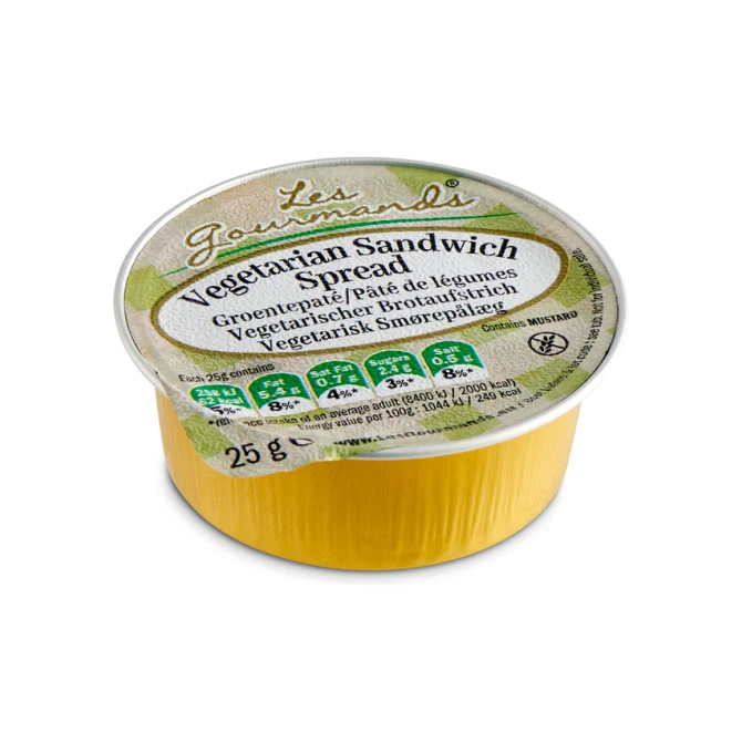 Sandwich spread Les Gourmands vega 45x25 gram cupjes