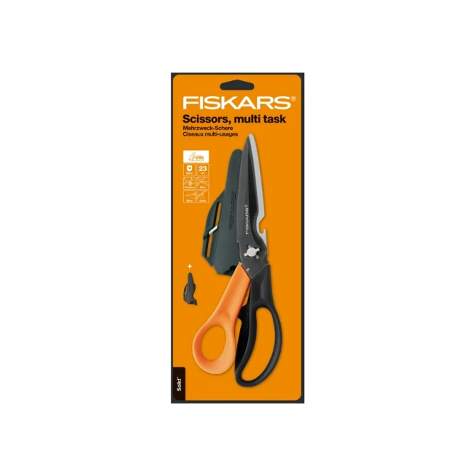 Schaar Fiskars Cuts+More Titanium multifunctioneel zwart