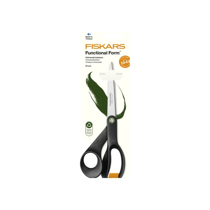 Schaar Fiskars Functional Form universeel 21cm zwart