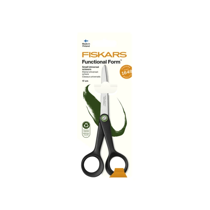 Schaar Fiskars Functional Form universeel klein 17cm zwart