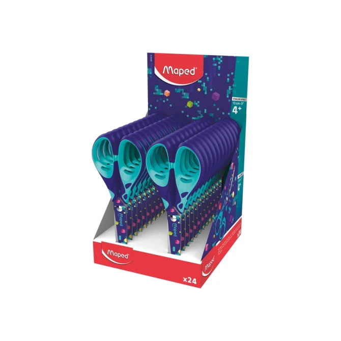 Schaar Maped Pixel Party 13cm display à 24 stuks