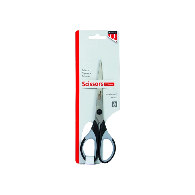 Schaar Quantore 170mm titanium soft grip handvat