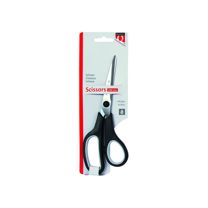 Schaar Quantore 190mm soft grip zwart