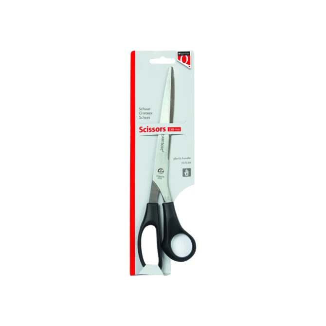 Schaar Quantore 250mm +plastic handvat zwart