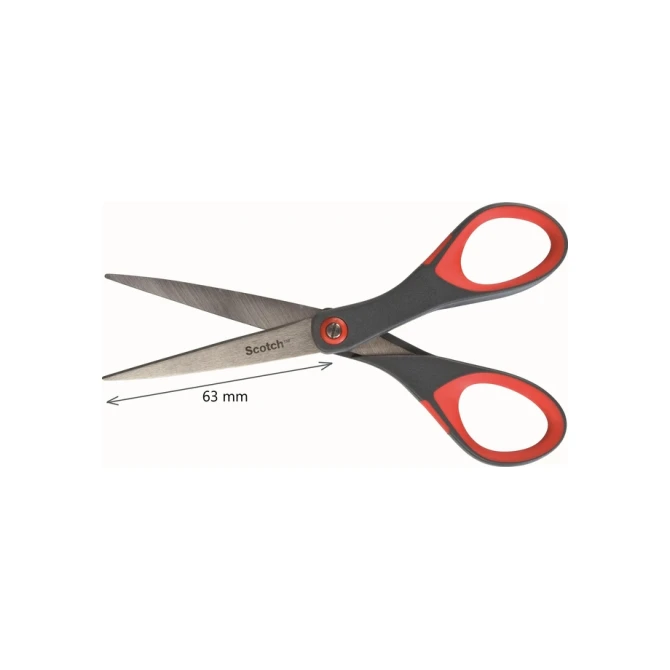 Schaar Scotch 18cm precision rood blister
