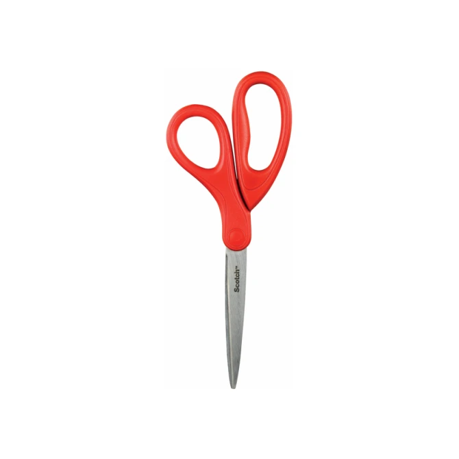 Schaar Scotch 18cm universeel rood blister