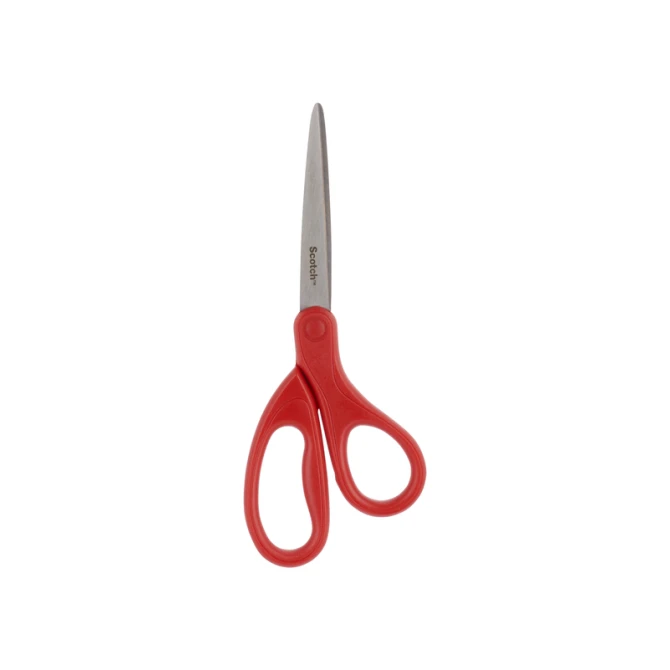 Schaar Scotch 18cm universeel rood blister