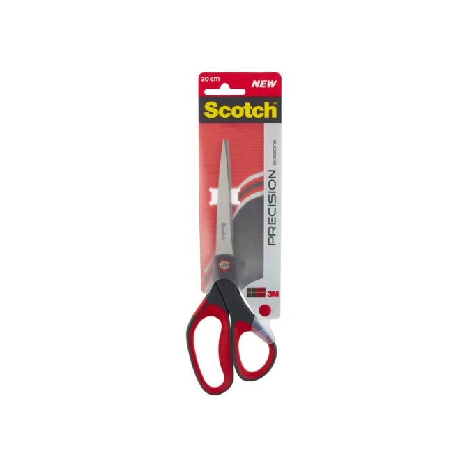 Schaar Scotch 20cm precision rood blister