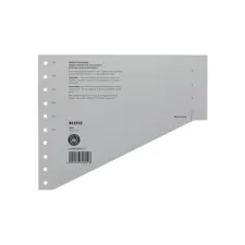 Scheidingsbladen Leitz A4 karton 200gr 11-gaats grijs 100 stuks