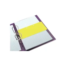 Scheidingsstrook Oxford Duo 240x105mm geel 60 stuks