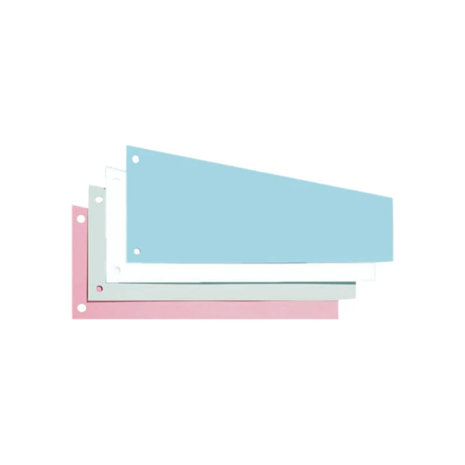 Scheidingsstrook Oxford trapezium 240x105/55mm 190gr blauw 100 stuks