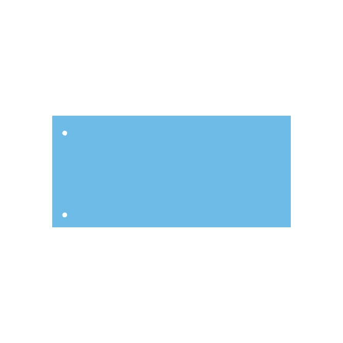 Scheidingsstrook Qbasic 240x105mm 50 stuks blauw