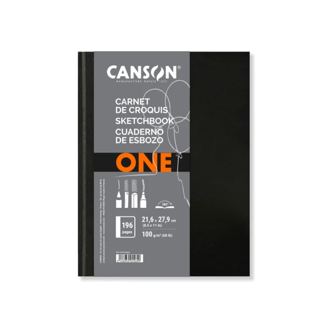 Schetsboek Canson Art Book One hardcover 98vel 100gr 216x279mm wit