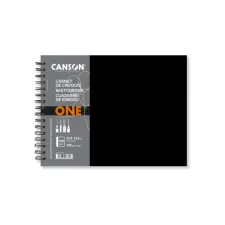 Schetsboek Canson Art Book One spiraalgebonden 160vel 100gr 279x216mm wit