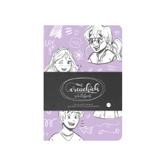 Schetsboek CreaChick Lilac