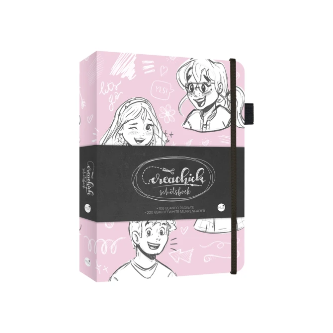 Schetsboek CreaChick  Pink