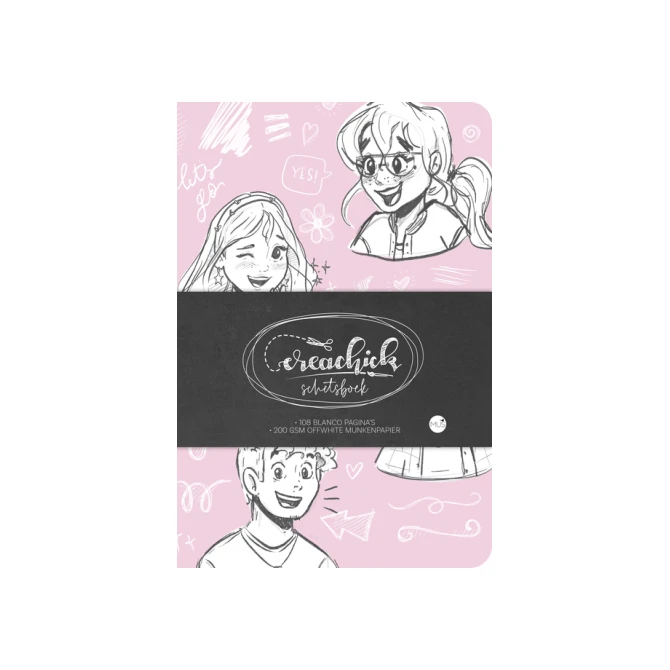 Schetsboek CreaChick  Pink
