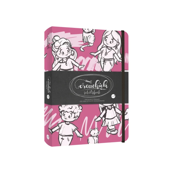 Schetsboek CreaChick Raspberry