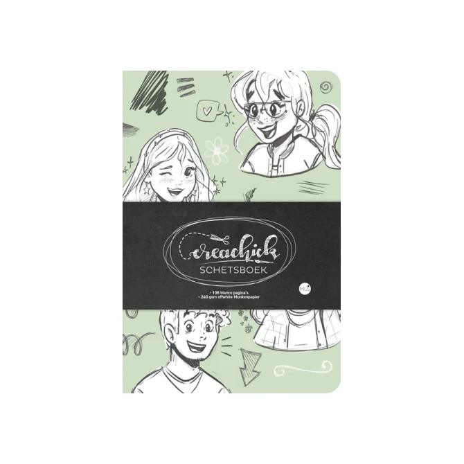 Schetsboek CreaChick Sage Green