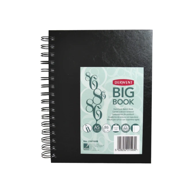 Schetsboek Derwent Big Book A5 harde kaft
