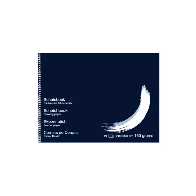Schetsboek Papyrus 240x320mm 160gr 24 vel