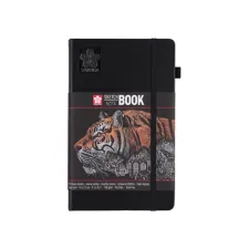 Schetsboek Sakura 80 zwarte vellen 140gr 130x210mm zwart