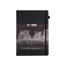 Schetsboek Sakura 80 zwarte vellen 140gr 210x297mm zwart