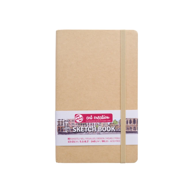 Schetsboek Talens Art Creation 80 witte vellen 140gr 130x210mm kraft