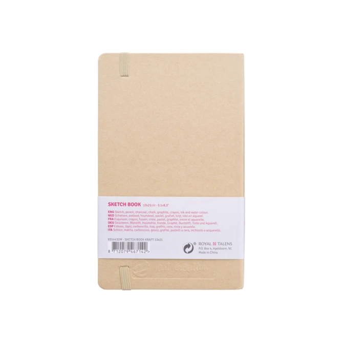 Schetsboek Talens Art Creation 80 witte vellen 140gr 130x210mm kraft