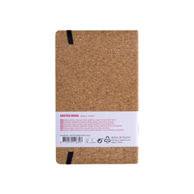 Schetsboek Talens Art Creation 80 witte vellen 140gr 130x210mm kurk