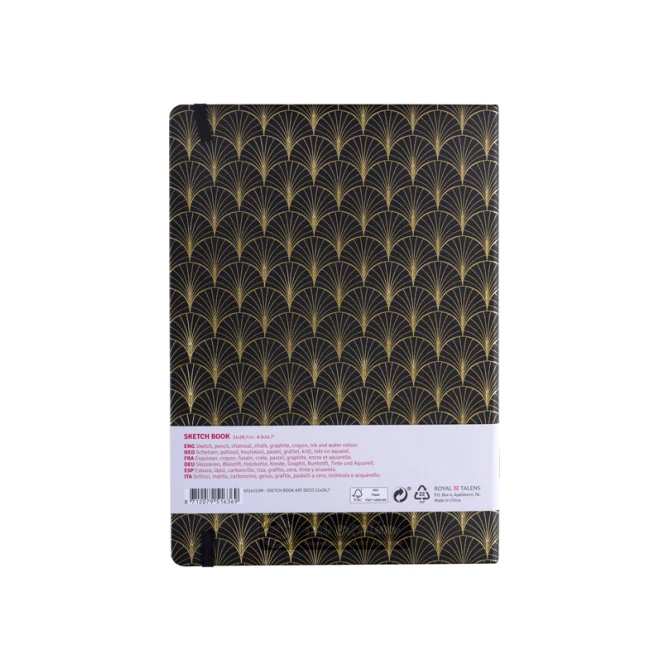 Schetsboek Talens Art Creation 80 witte vellen 140gr 210x297mm art deco
