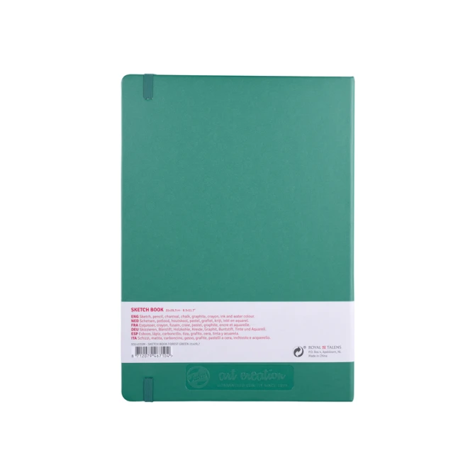 Schetsboek Talens Art Creation 80 witte vellen 140gr 210x297mm woudgroen