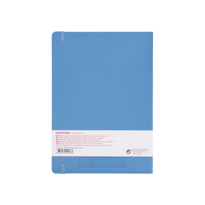 Schetsboek Talens Art Creation 80 witte vellen 140gr 210x300mm blauw