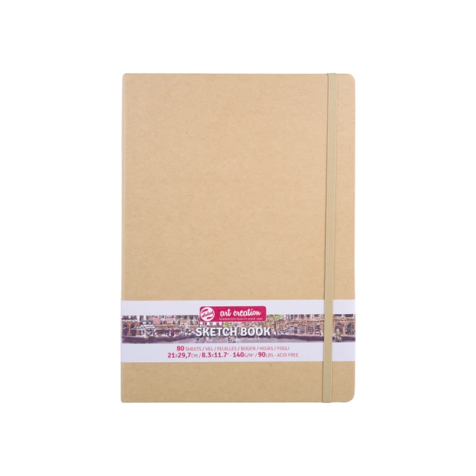 Schetsboek Talens Art Creation 80 witte vellen 140gr 210x300mm kraft