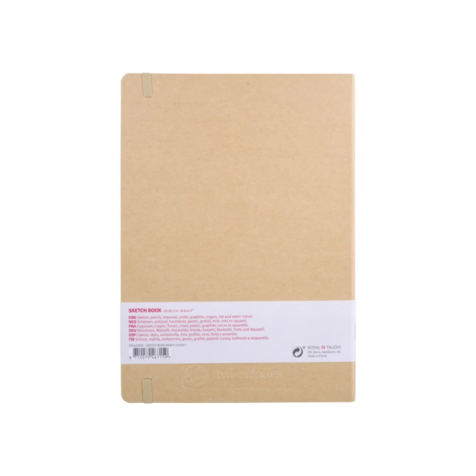 Schetsboek Talens Art Creation 80 witte vellen 140gr 210x300mm kraft
