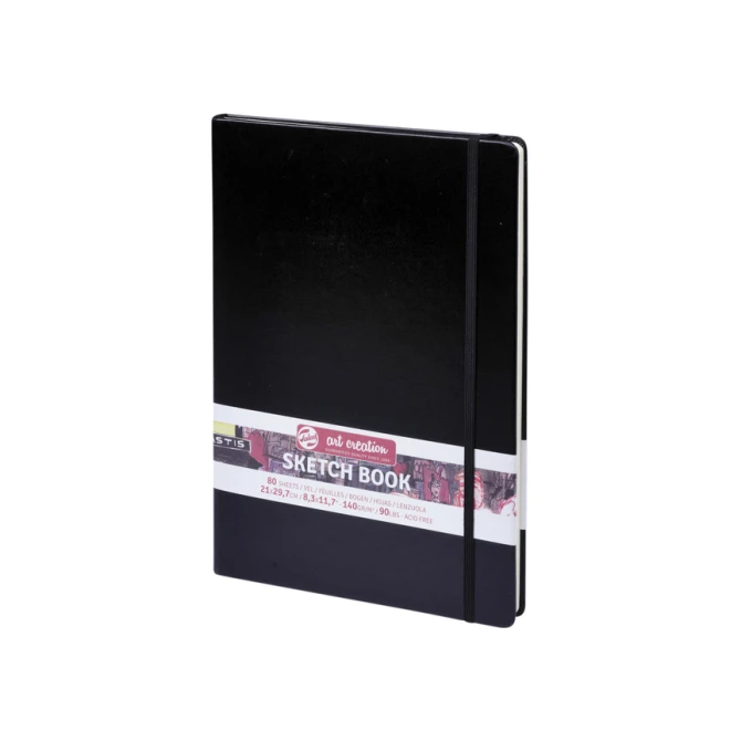 Schetsboek Talens Art Creation zwart 21x30cm 140gr 80vel