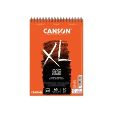 Schetspapier Canson XL Sketch 60vel 90gr A5 ivoorwit