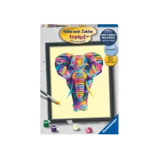 Schilderen op nummer Ravensburger Bonte olifant